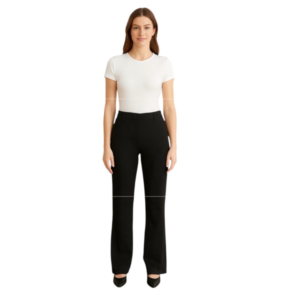 Quince Ultra-Stretch Black Ponte Kick-Flare Pants – Women’s Size Small EUC